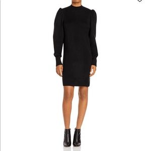 NWT WAYF | Lola Puff Sleeve Sweater Dress in Black S